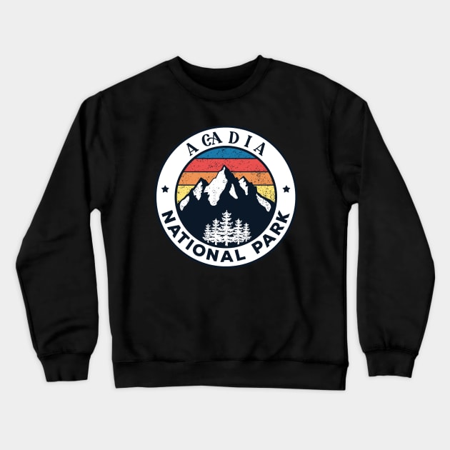 Acadia national park Vintage Crewneck Sweatshirt by Tonibhardwaj